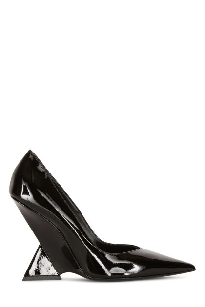 Black leather Cheope pumps