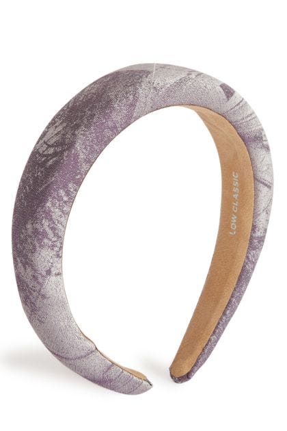 Lilac silk blend headband