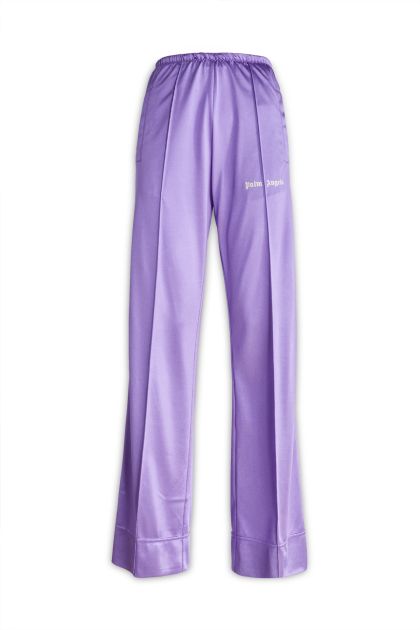 Sports trousers in purple technical fabric