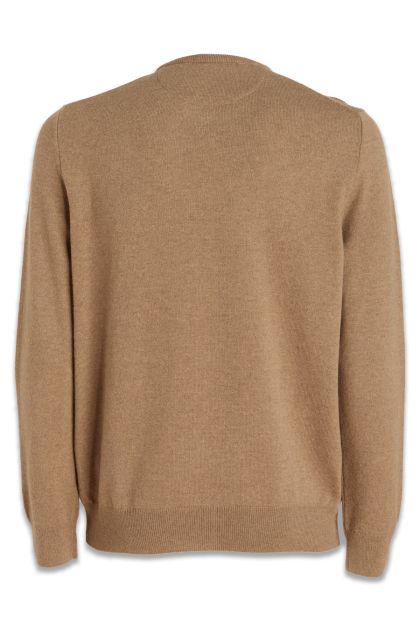Biscuit-coloured wool sweater