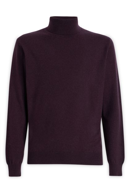 Purple pure cashmere sweater