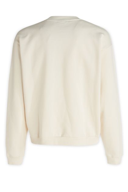Fleur cream cotton sweatshirt