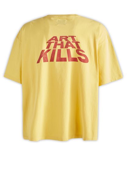 T-shirt in yellow cotton