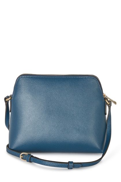 Furla Camelia mini crossbody bag in blue leather 