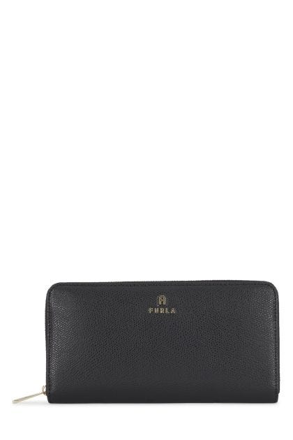 Furla Camelia zip-around XL wallet in black leather