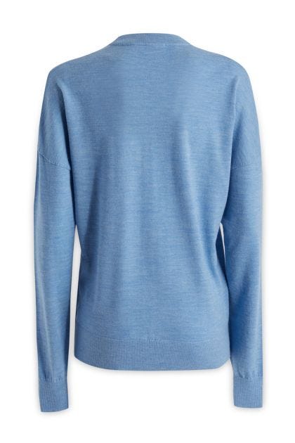 Sweater in blue denim