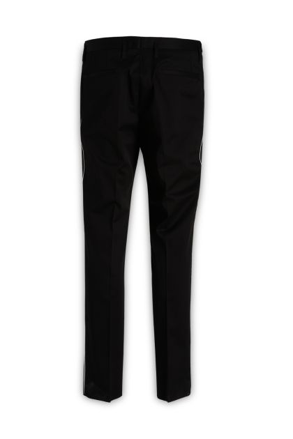 Chino trousers in black cotton