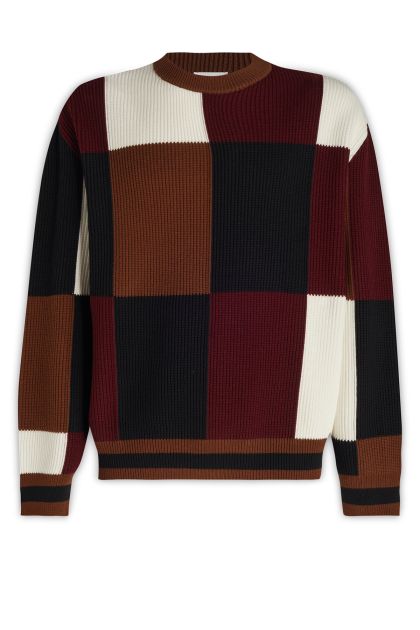 Multicolor wool blend pullover