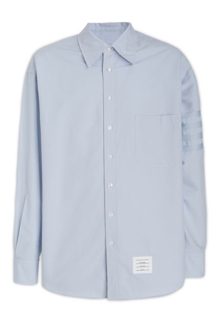Oversized shirt in light blue Oxford cotton