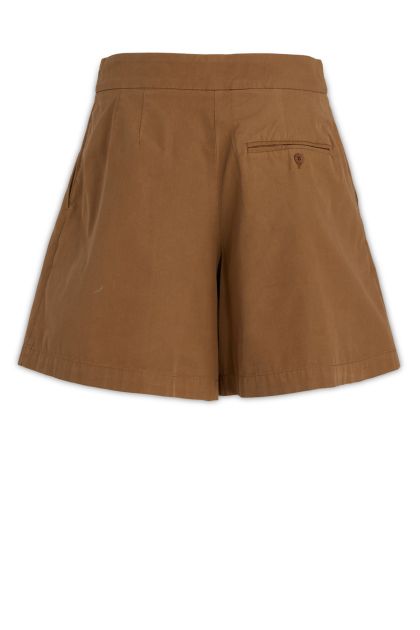 Shorts in caramel-coloured cotton