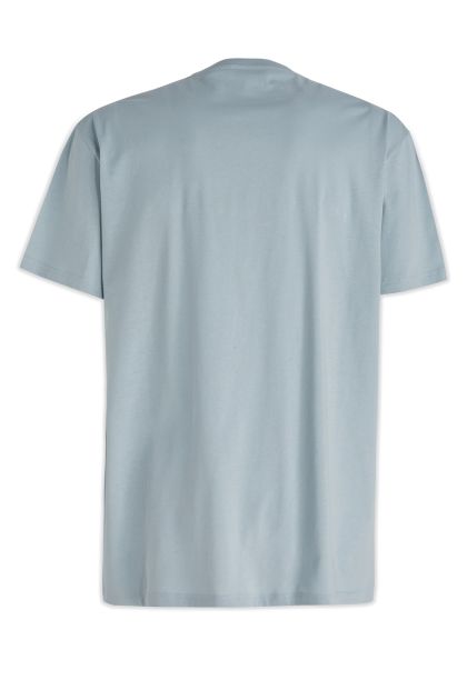 T-shirt in blue powder cotton