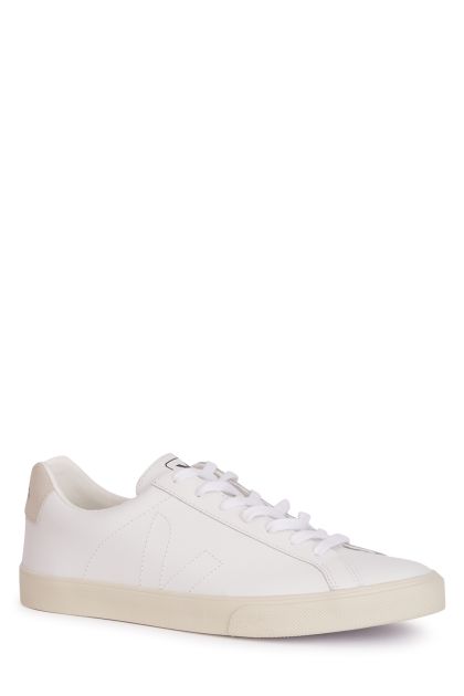 Esplar sneakers in white and beige leather