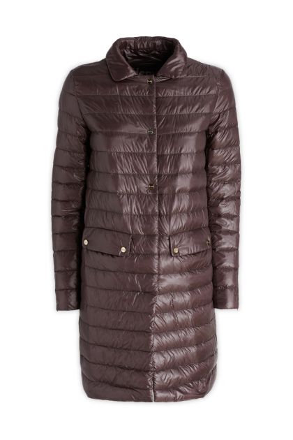 Brown ultralight nylon coat