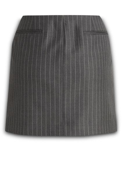 Miniskirt in gray wool