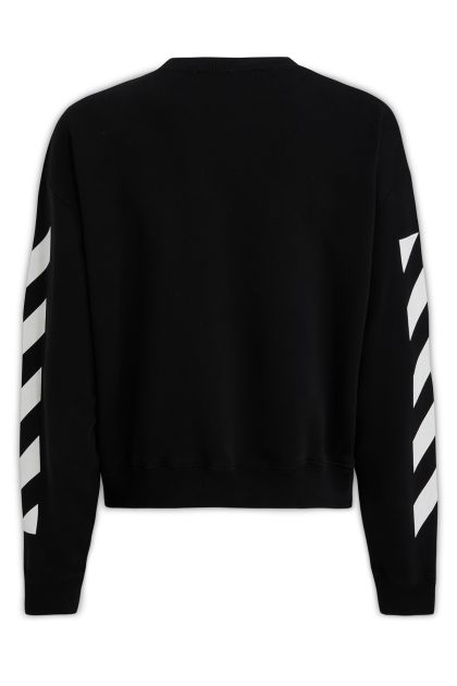 Sweatshirt in black cotton