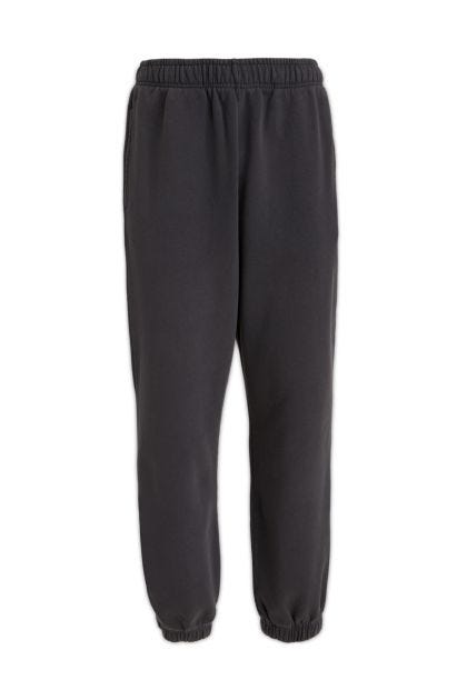 Jogger trousers in charcoal cotton fleece