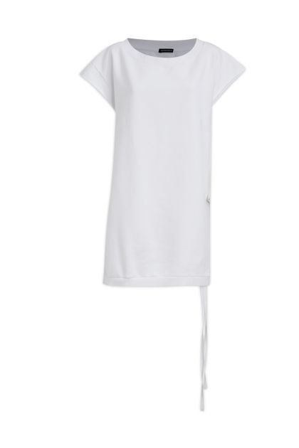 White Cotton Long T-Shirt