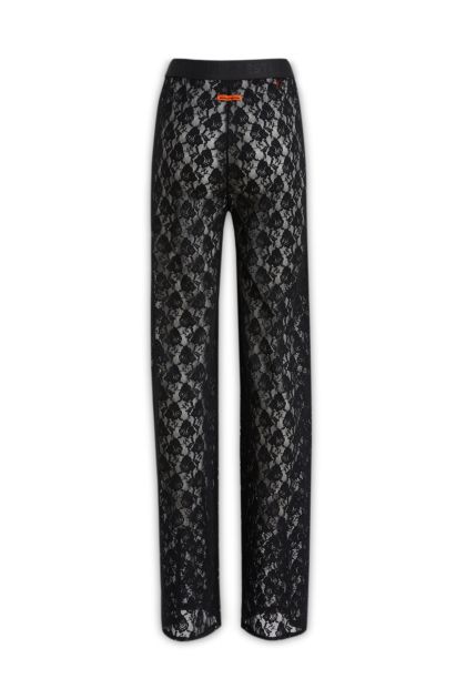 Palazzo trousers in black lace
