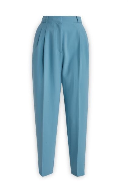 Light blue crepe trousers