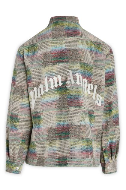 Oversized shirt in multicoloured cotton