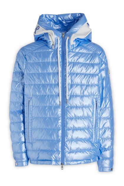 Akinari short jacket in pastel blue nylon