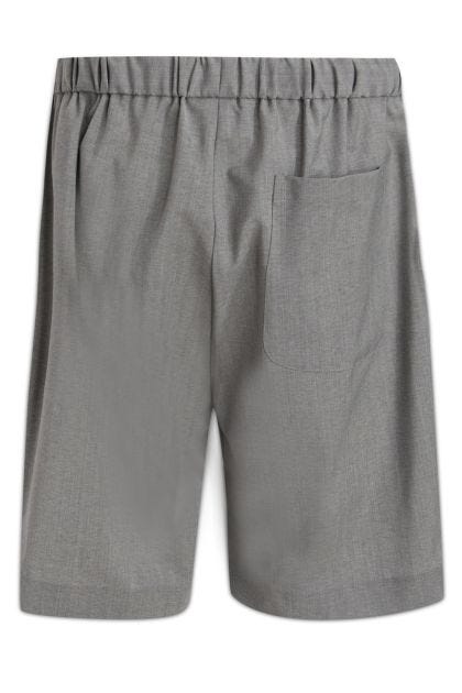 Bermuda shorts in gray fabric