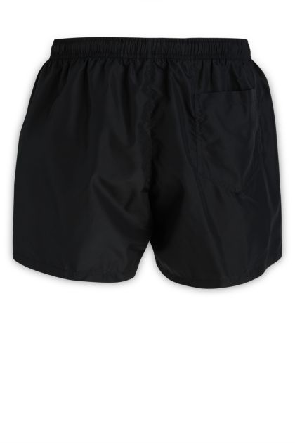 Black nylon swim shorts