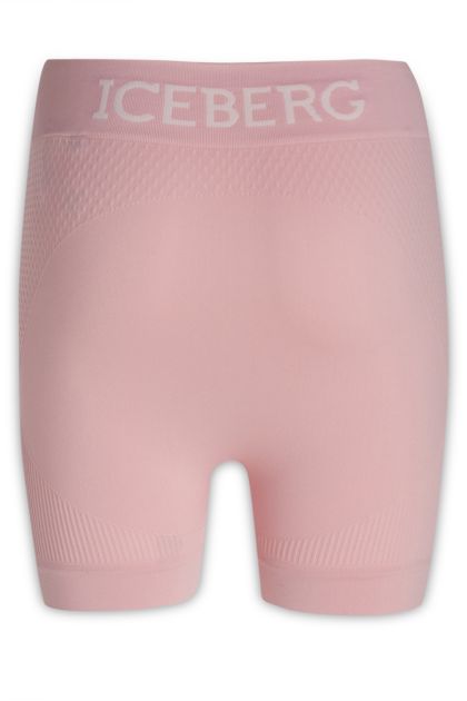 Shorts in pink stretch technical fabric
