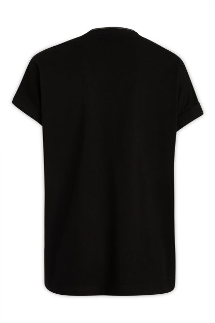 Black Cotton Jersey T-Shirt