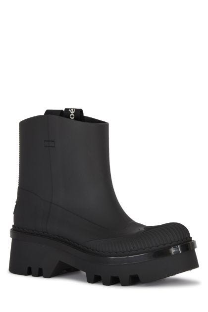 Raina rain ankle boots in black TPU