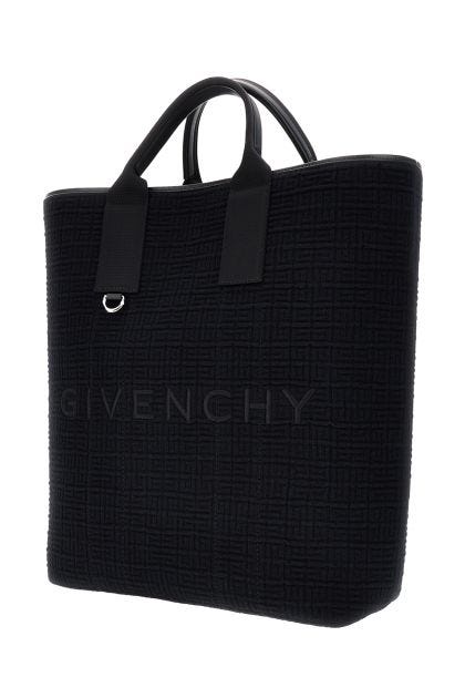 Black cotton large G-Essentials shopping bag