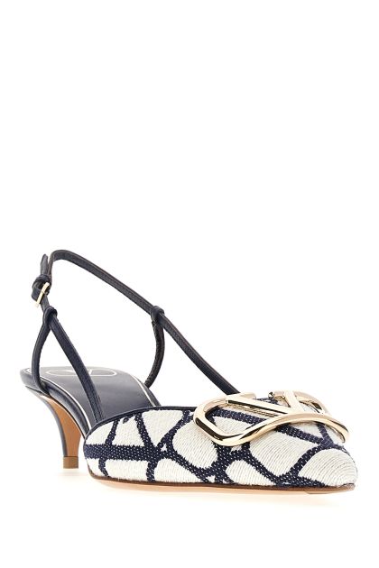 Embroidered Toile Iconographe pumps