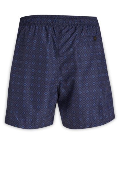 Swimming trunks in blue polyester