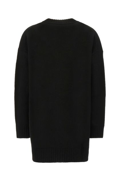 Black wool oversize sweater