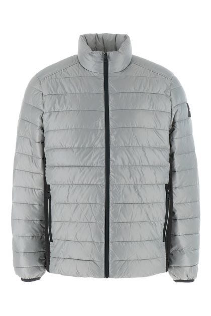 Grey polyester padded jacket