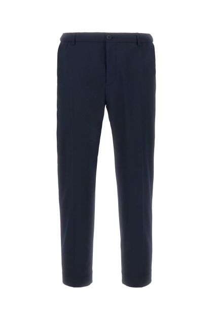Midnight blue stretch polyester blend pant