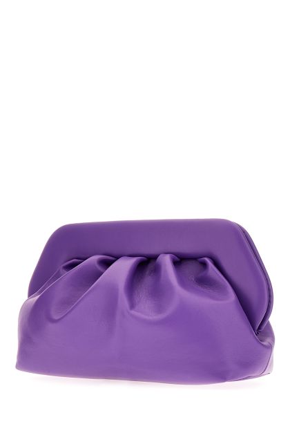 Purple synthetic leather Bios clutch