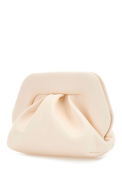 Ivory synthetic leather Gea clutch