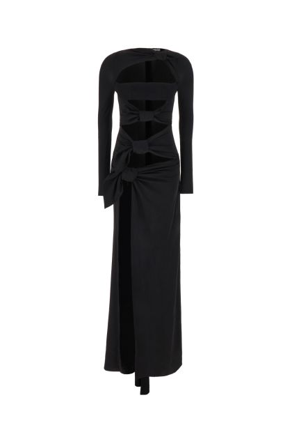 Black acetate blend Candice dress