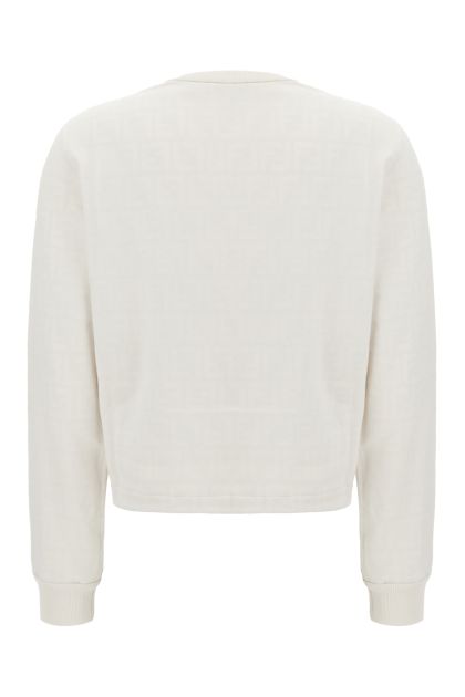 Ivory cotton sweatshirt 