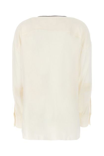 Ivory silk blouse