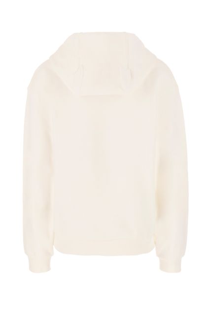 Ivory stretch cotton sweatshirt