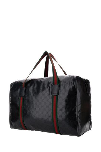 GG Crystal fabric large travel bag