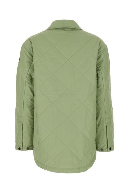 Green nylon padded jacket