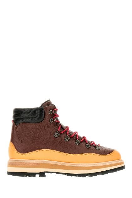 Two-tone leather Peka Trek ankle boots