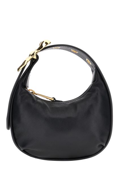 Black leather small handbag