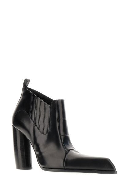 Black leather Moon Beatle Shade ankle boots