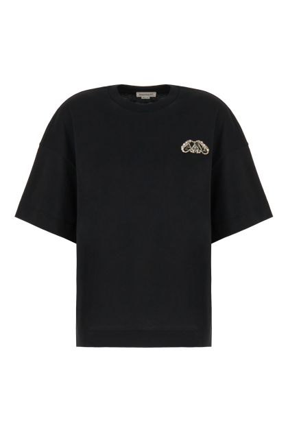 Black cotton oversize t-shirt