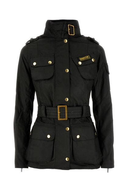 Black cotton Ladies International jacket