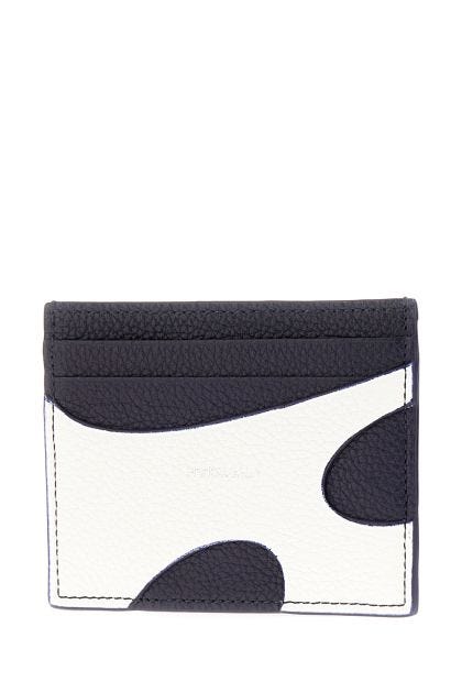 Two-tone leather card holder